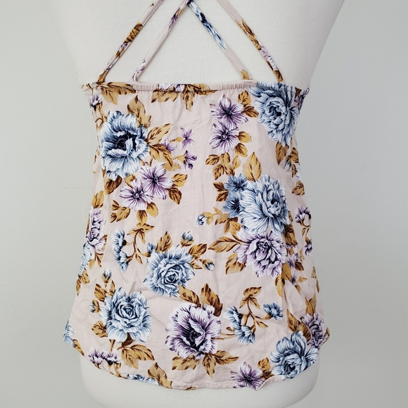 American Eagle Floral Button Up Strappy Tank Top - Picture 11 of 13